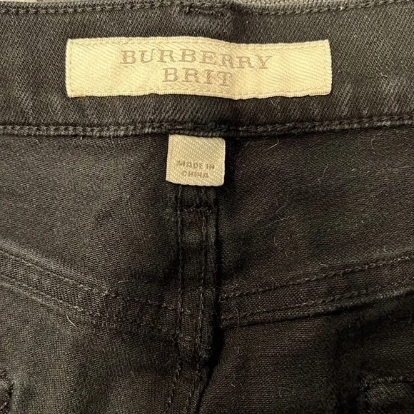Burberry Brit Black Straight Leg Jeans Size 34x32 - Picture 8 of 11